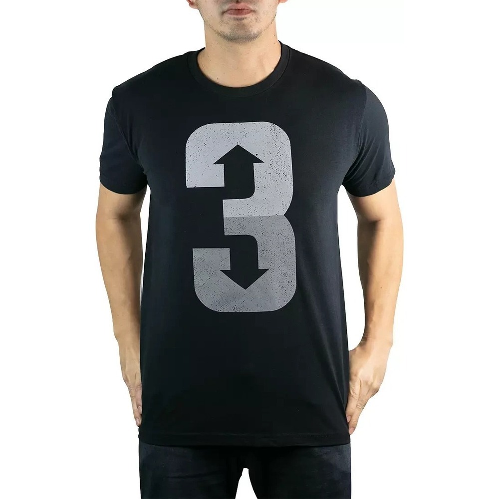 Baseballism 3 Up 3 Down T-Shirt Mens Small Black NEW Graphic Tee Short Sleeve